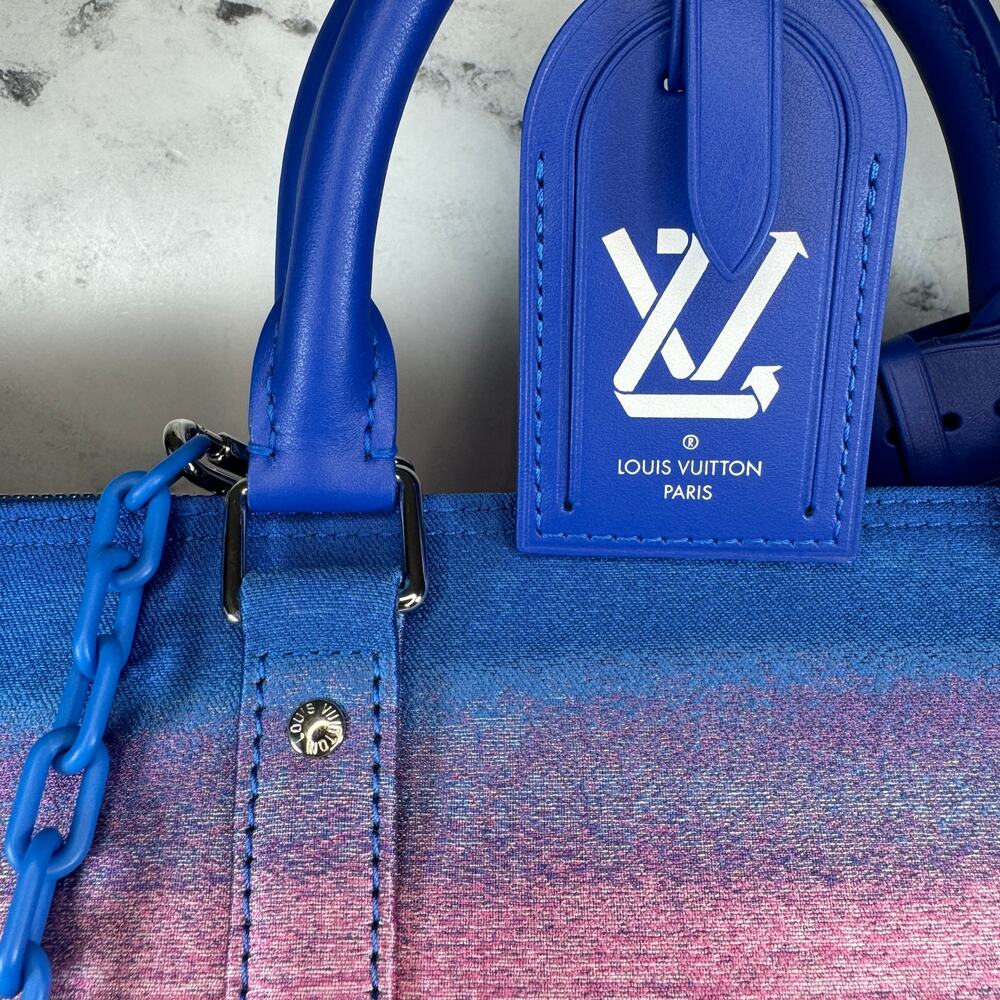Louis Vuitton Landscape Keepall 50 Bag Bandouliere Virgil Multicolor Jacquard LV - Picture 11 of 16